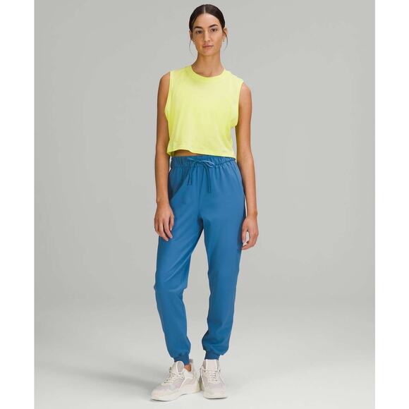 Lululemon Stretch Soft Denim Blue High Rise Jogger Full Length- 10 - Picture 12 of 12